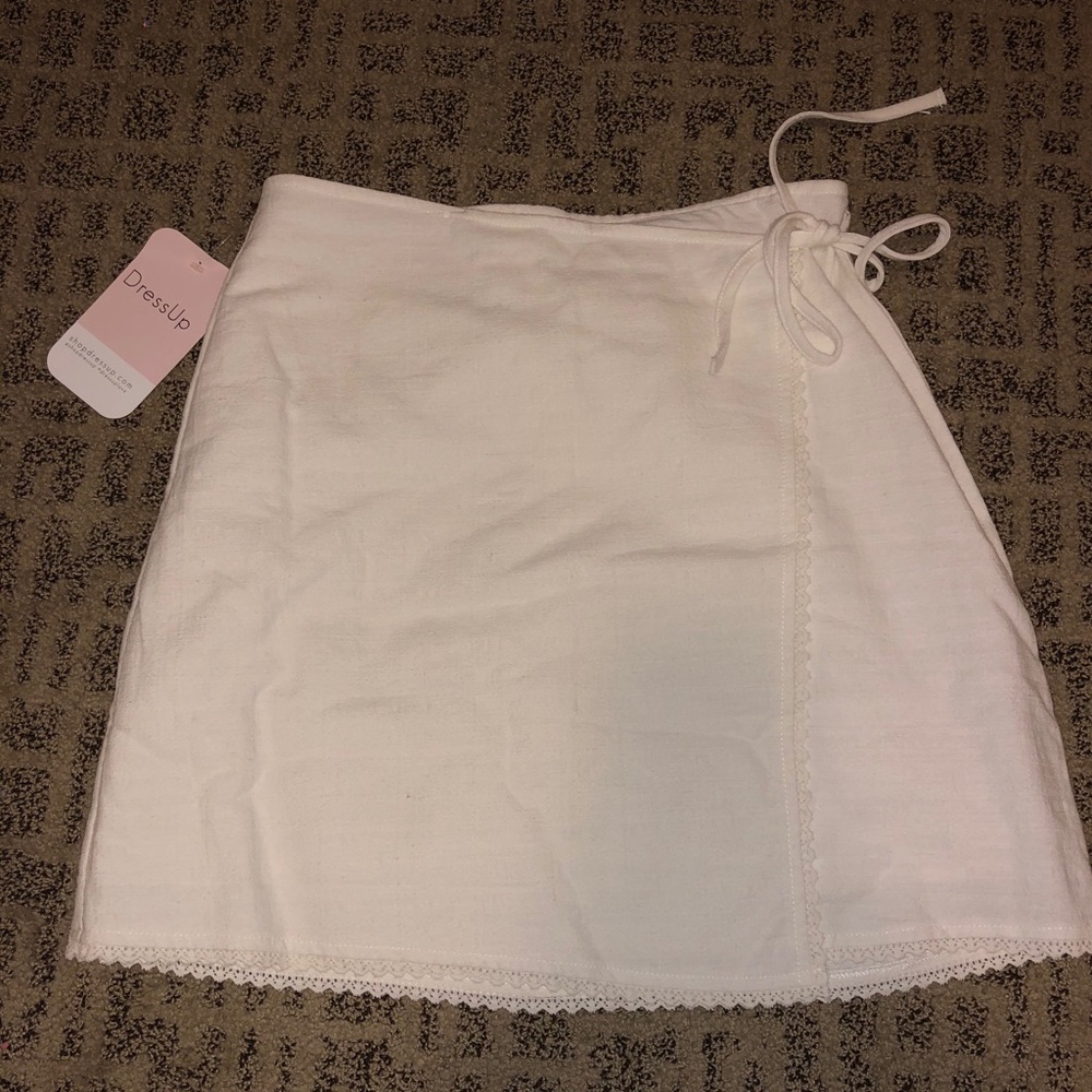 White Mini Skirt